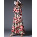  Women‘s Going out / Party/Cocktail / Holiday Vintage / Street chic / Sophisticated Floral Swing Dress