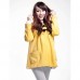 Maternity's Cotton Winter Fashionable Cartoon Pattern Double Pockets Pleat Thicken Coat