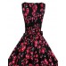 Women's Vintage/Party/Plus Sizes Flower Print 1950's Prom SwingDress (Polyester/Cotton Blends)