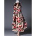  Women‘s Going out / Party/Cocktail / Holiday Vintage / Street chic / Sophisticated Floral Swing Dress