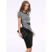 Women's Casual/Daily Vintage Plus Size / Sheath Pencil Dress,Plaid Round Neck Above Knee Short Sleeve