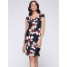 Women's Sexy Floral Bodycon Dress , V Neck Knee-length Cotton / Polyester