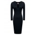 Women's Keyhole Bodycon Pencil Party Mini Dress