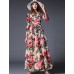  Women‘s Going out / Party/Cocktail / Holiday Vintage / Street chic / Sophisticated Floral Swing Dress