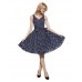 Women's 50s Vintage Polka Dots Rockabilly Hepburn Pinup Business Swing Dress ,Plus Size