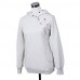 Women's Solid White / Black / Gray Hoodies , Casual Hooded Long Sleeve