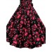 Women's Vintage/Party/Plus Sizes Flower Print 1950's Prom SwingDress (Polyester/Cotton Blends)